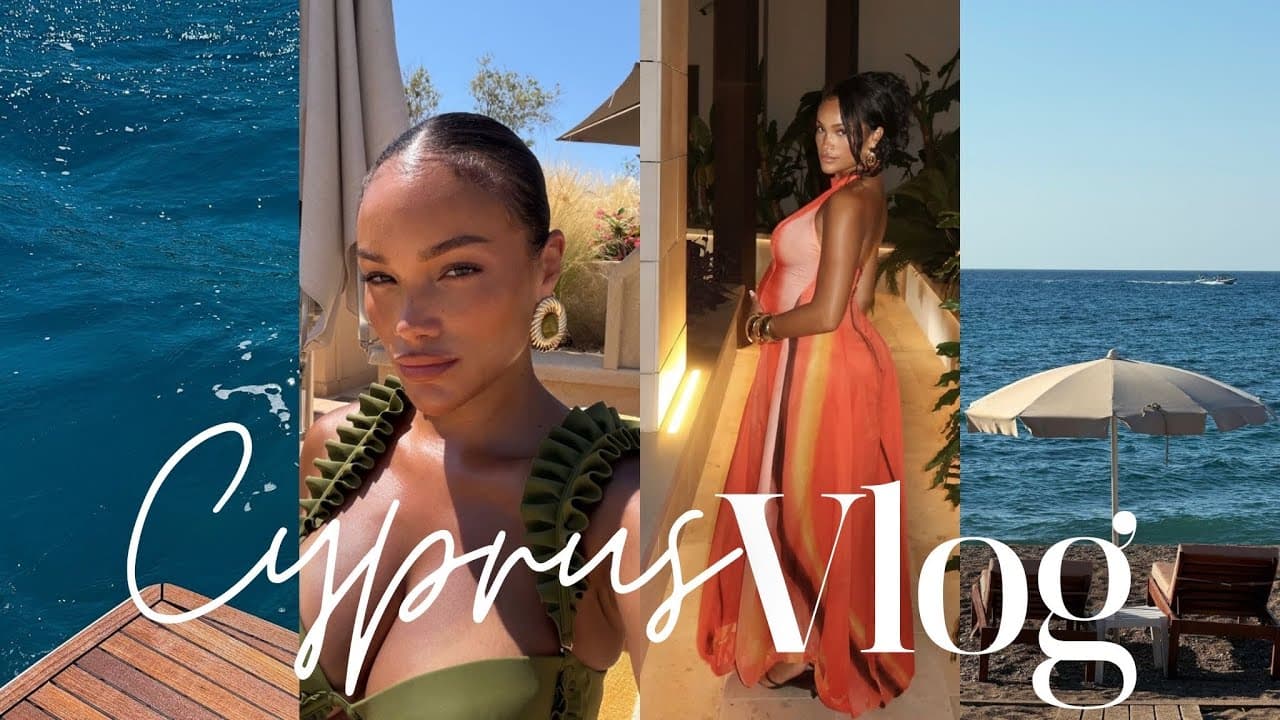 travel vlog! Cyprus + blue lagoon boat day + aphrodites rock + matsuhisa & more! Allyishafce vlog