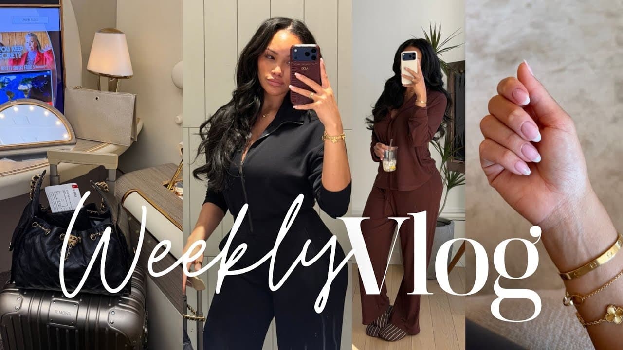 weekly vlog | first class emirates flight + bye dubai + closet cleanout + & more! Allyiahsface vlog