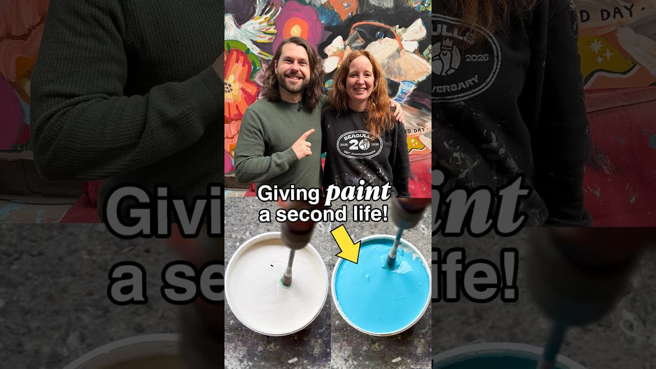 Giving leftover paint a second life!
