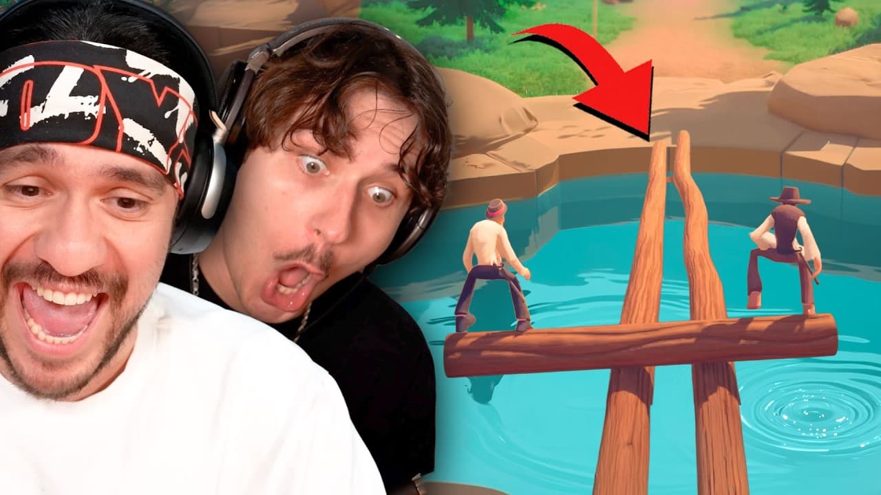We Laughed So Hard at this Game - Log Riders w/ Juicy
