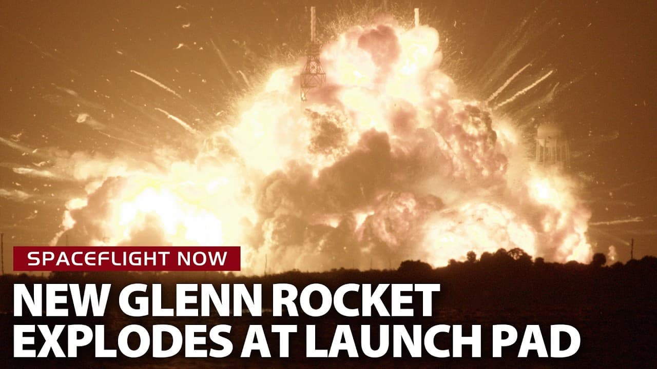Breaking News: Blue Origin New Glenn rocket explodes during launch pad test