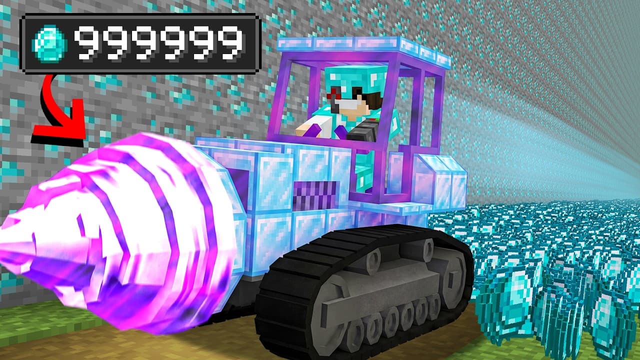 Minecraft, But You Mine INFINITE Diamonds