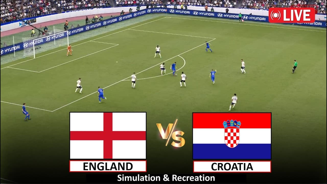 🔴Live : England vs Croatia I Full Game Live Streaming I 18 June, 2026 I Video Game Simulation
