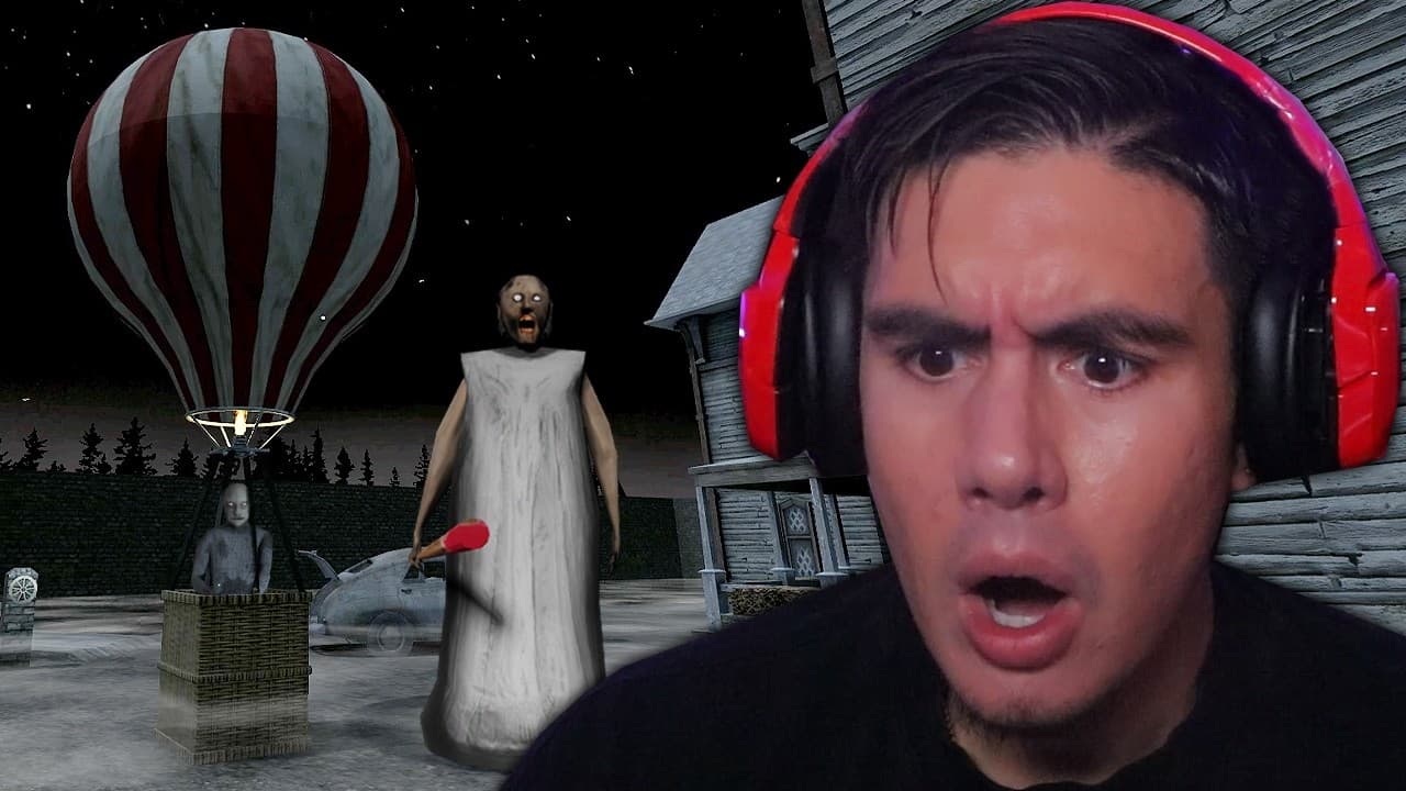 GRANNY GOT A HOT AIR BALLOON AND IM ABOUT TO FLY FIRST CLASS OUTTA HERE | Granny New Escape Ending