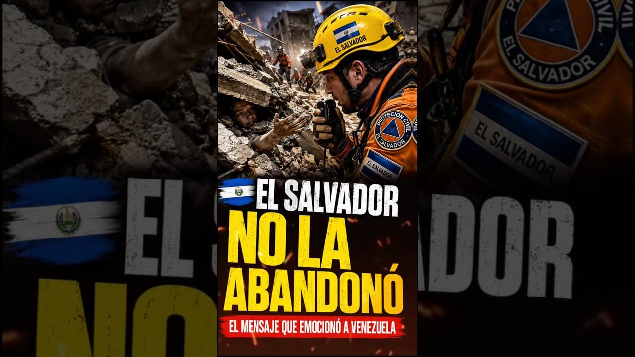 Rescatista salvadoreño conmueve a Venezuela con este emotivo rescate 🇸🇻