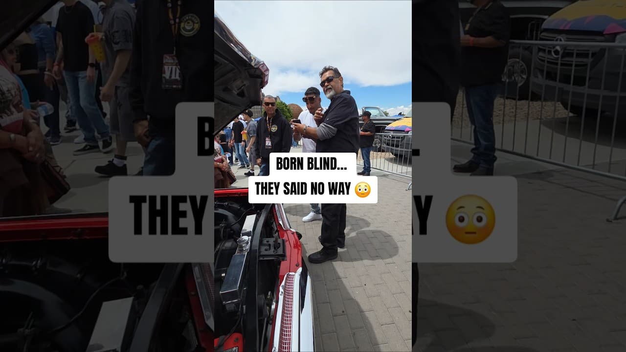 They Said No Way… Then He Did This 😳 #blind #lowrider #classicars