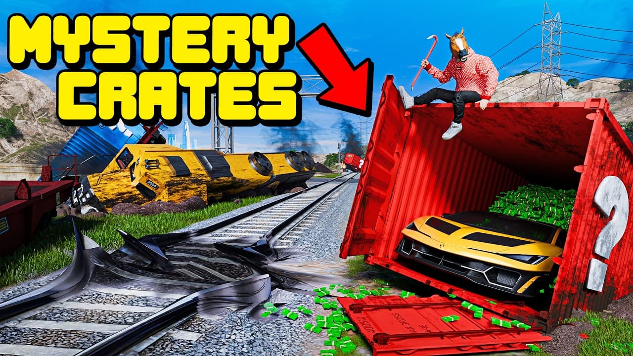 Robbing Mystery Crates From The Train In GTA 5 RP