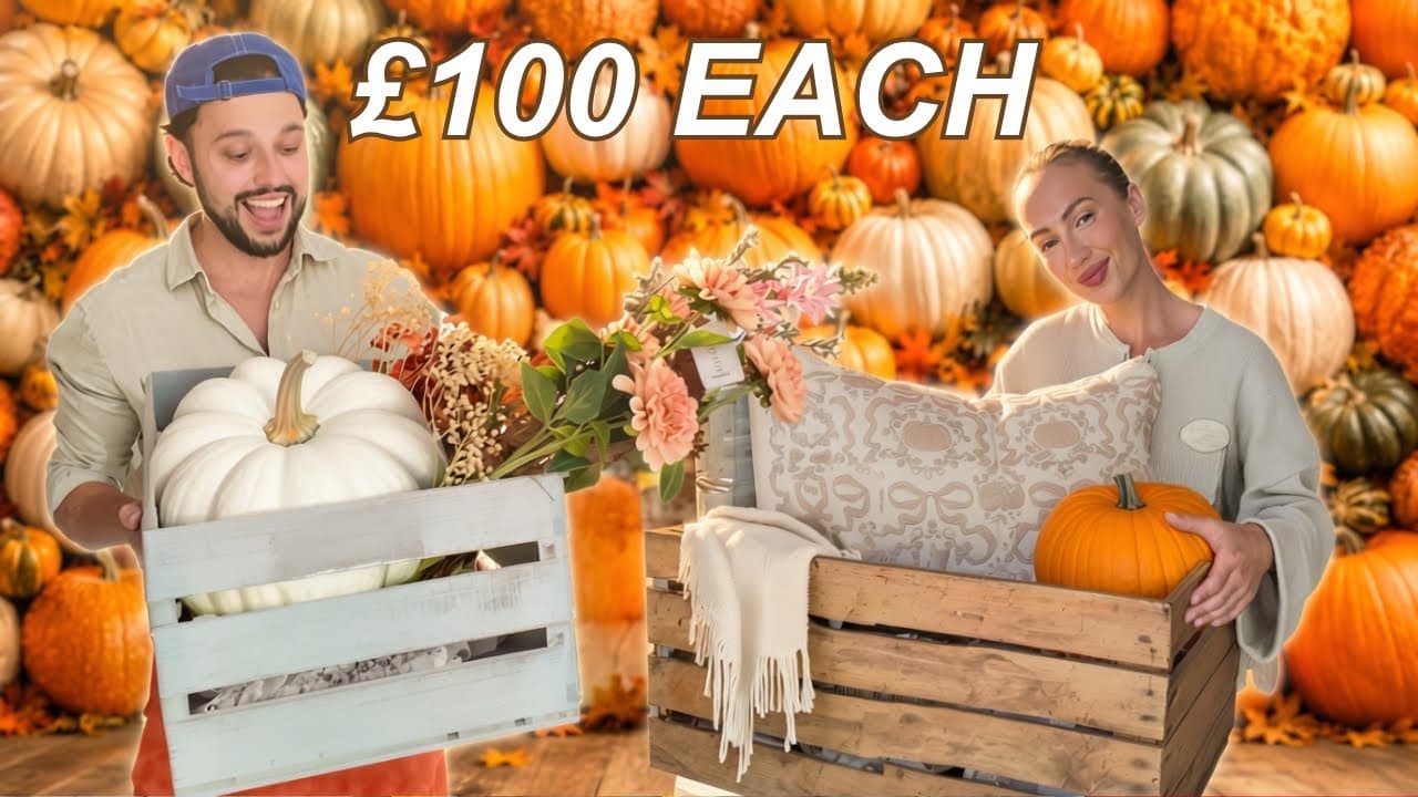 WE HAD £100 Each To Create The PERFECT Autumn Day 🍂