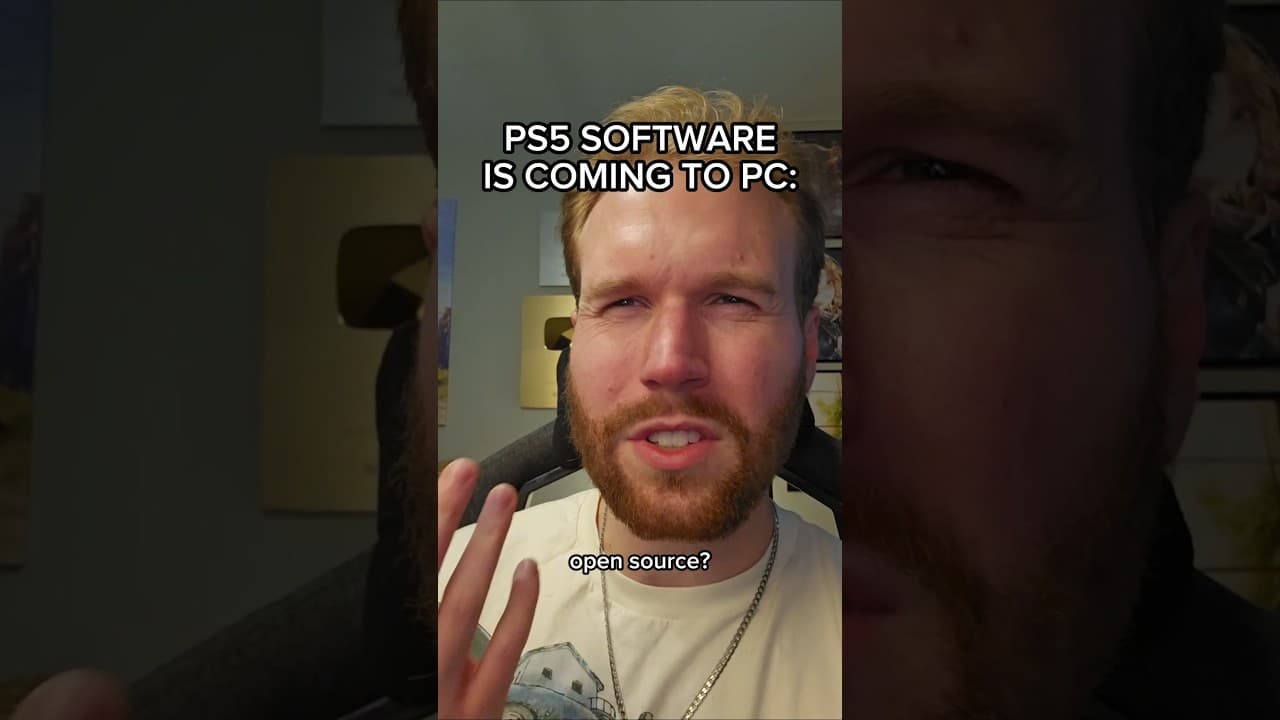 PS5 SOFTWARE IS COMING TO PC #shorts