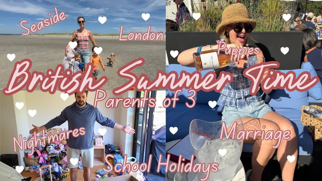 School Holidays ☀️ - a very BRITISH Summer time vlog 🕶️ 🍻 🏖️ - Caroline x
