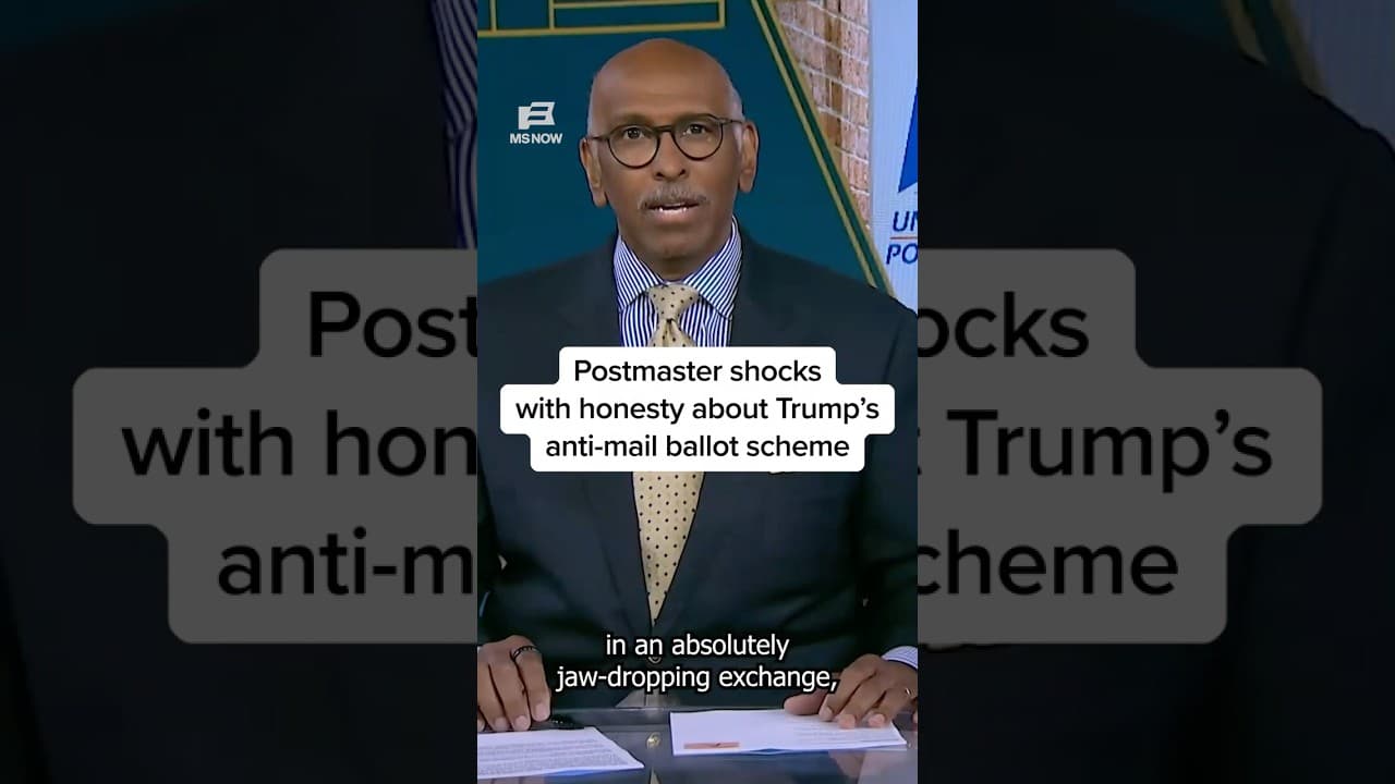 Postmaster shocks with honesty about Trump's anti-mail ballot scheme