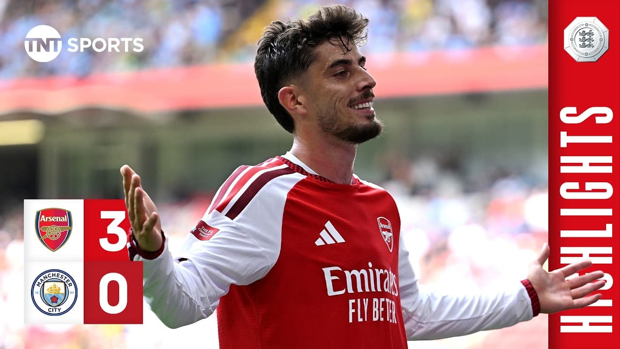 Arsenal Thrash City! 🏆 | Arsenal 3-0 Manchester City | FA Community Shield Highlights
