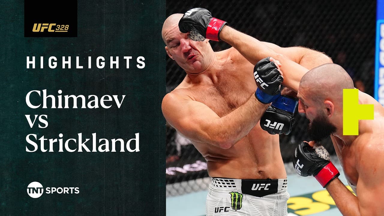 THRILLING TITLE SHOWDOWN! 🏆 | Khamzat Chimaev vs. Sean Strickland | #UFC328 Fight Highlights