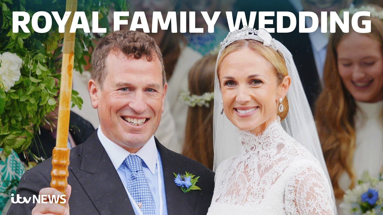 Royal family attends wedding of King's nephew Peter Phillips and NHS nurse Harriet Sperling