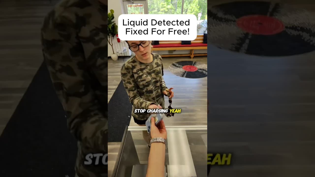 iPhone Liquid Detected ๐ง #smartphone #brokenfix #tech #problemfix #cellphone #screenbreak #iphone