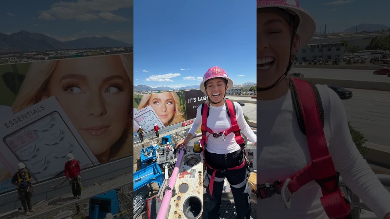 Look mom it’s me !!! 🤪 #diy Thanks @prolash  and @yescosigns  for the billboard 🫶