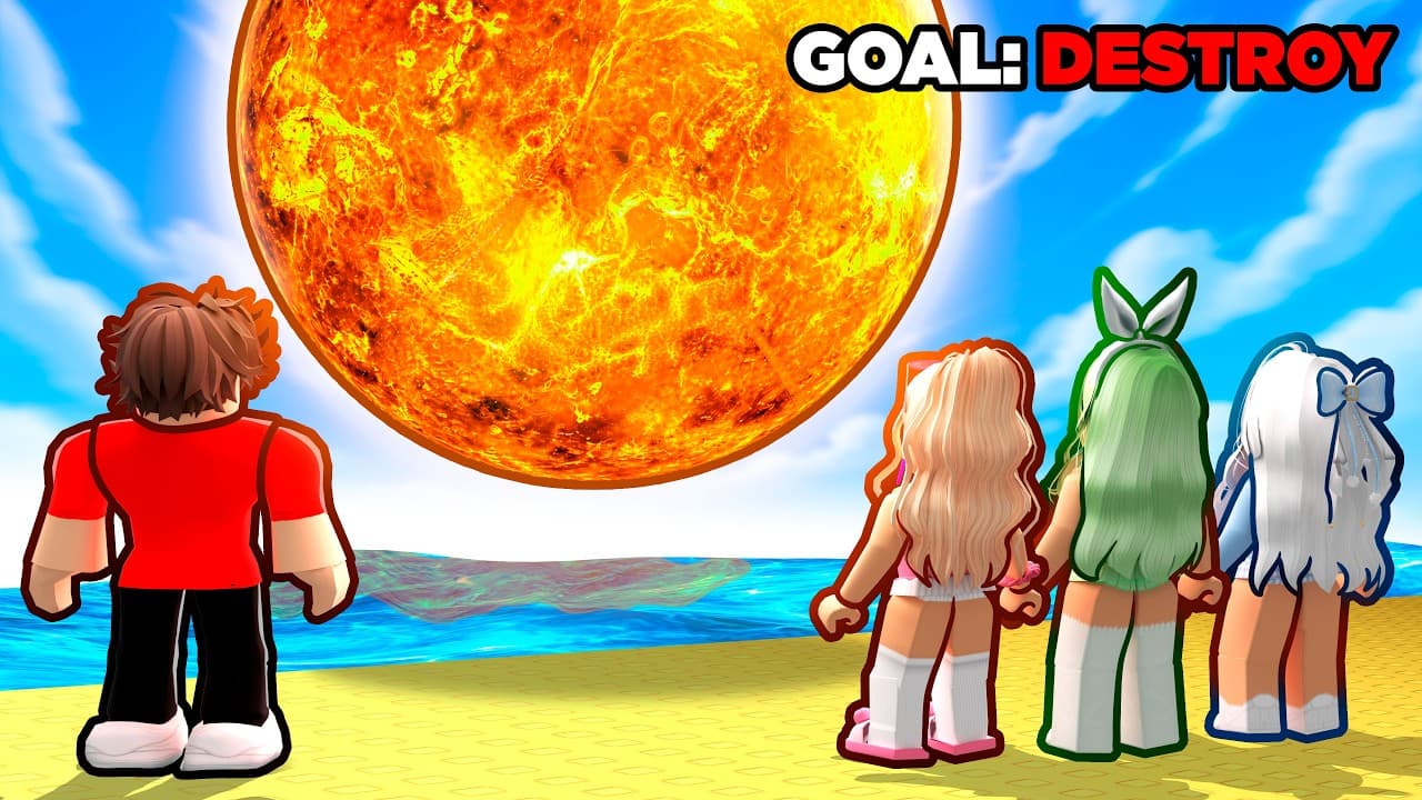I Have to DESTROY THE SUN in Roblox...