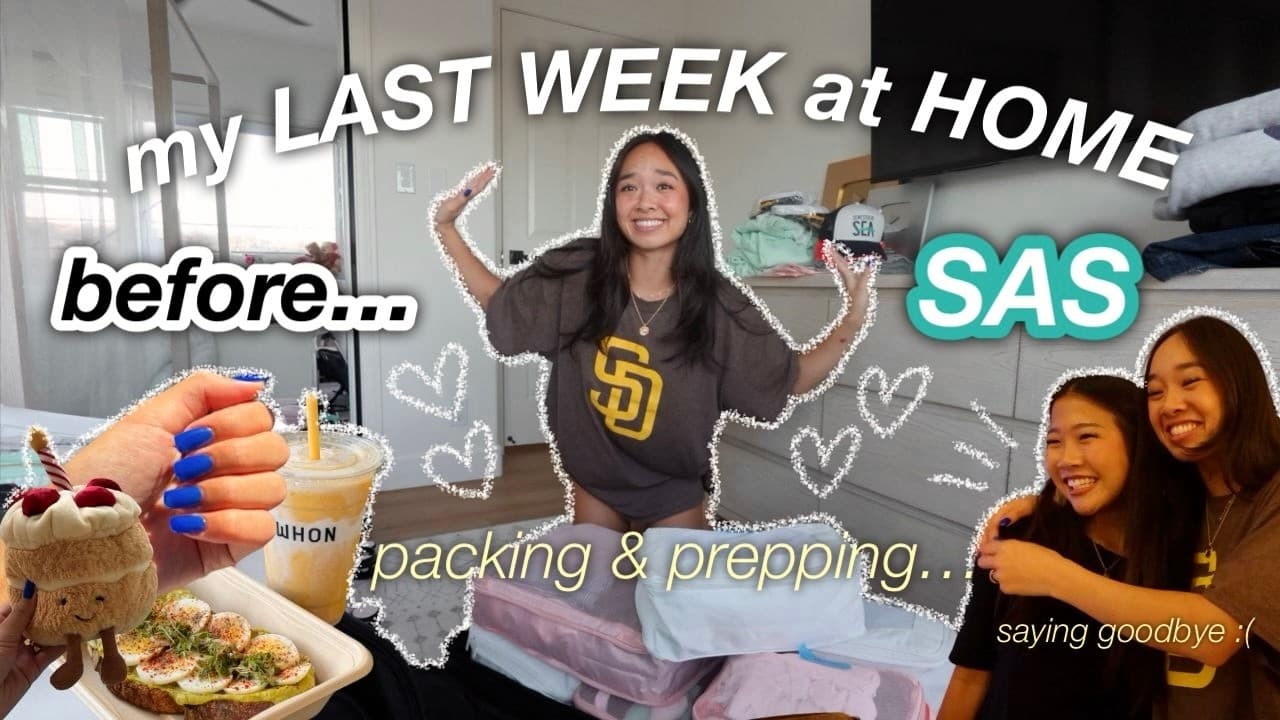 my LAST WEEK at HOME before SEMESTER AT SEA | Colie At Sea Diaries