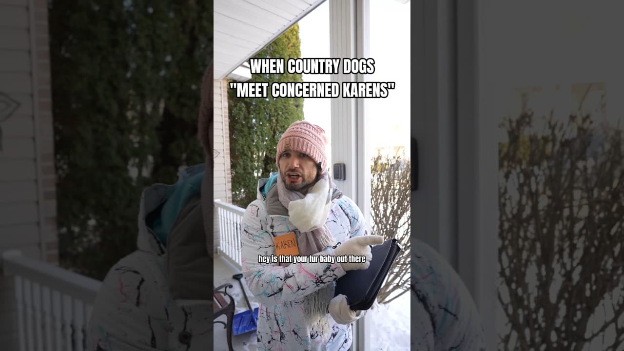 When country dogs meet concerned Karens