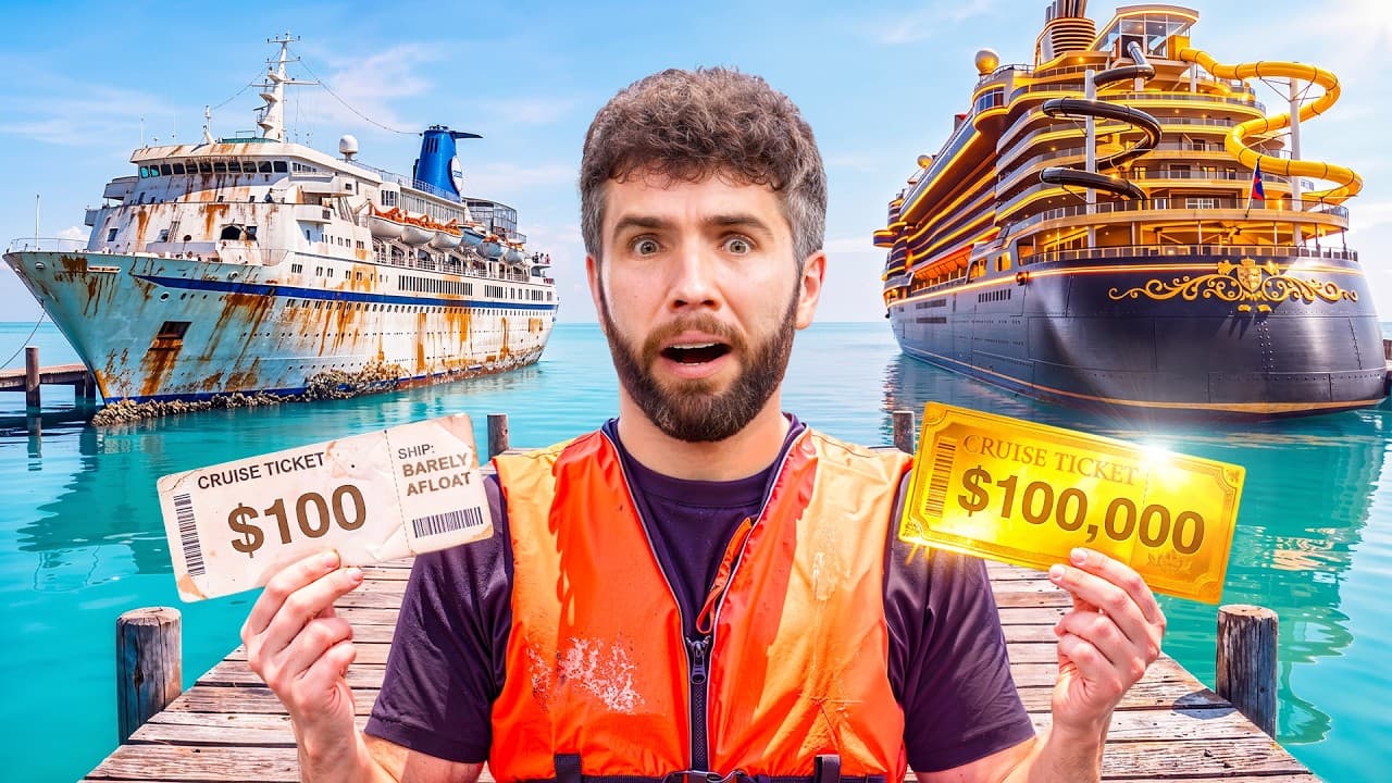 SIDEMEN $100,000 vs $100 CRUISE HOLIDAY