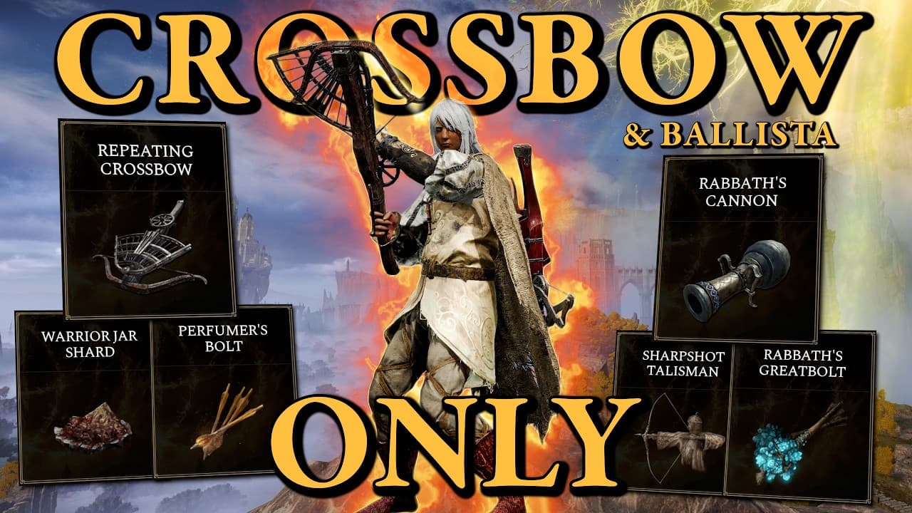 I BEAT ALL 207 BOSSES CROSSBOW ONLY!