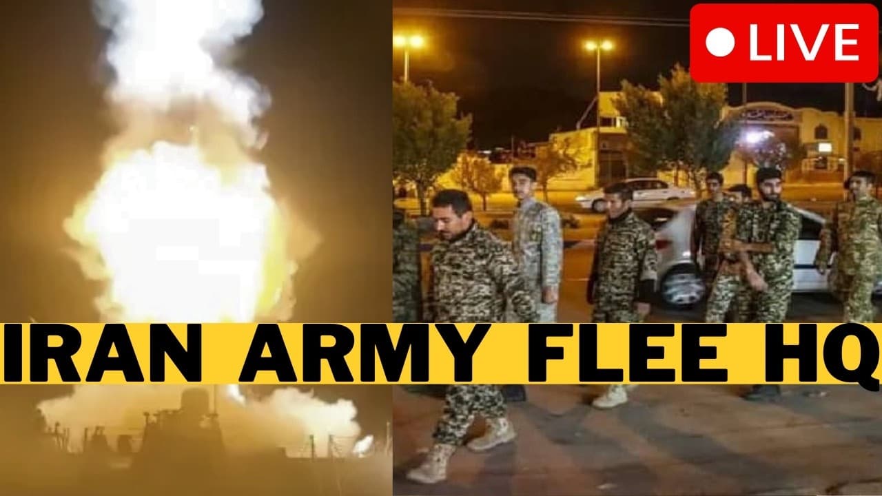 BREAKING: Iran Army Soldiers Flee HQ - U.S. Strikes IRGC Nuclear Town