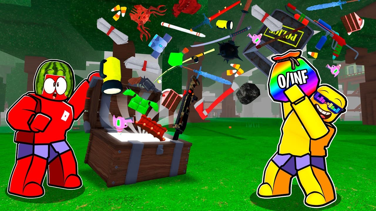 99 Nights in the Forest🔦 But ALL LOOT DROPS Are Random