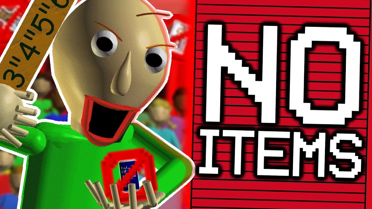 Can You Beat Baldi's Basics Plus With NO ITEMS?