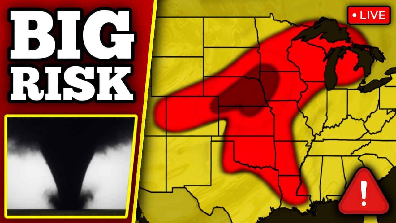 🔴 BREAKING TORNADO OUTBREAK COVERAGE - Strong Tornadoes Possible With LIVE Storm Chasers...
