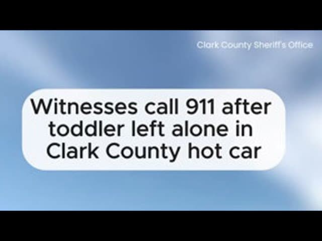 Clark County deputy breaks window to save 2-year-old in hot car