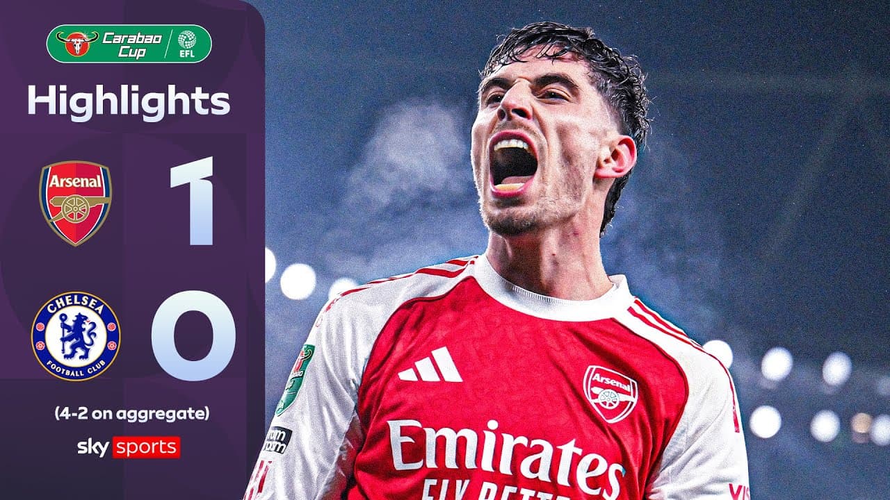 Kai Havertz FIRES Arsenal to Wembley! 🤩 | Arsenal 1-0 Chelsea | Carabao Cup Highlights