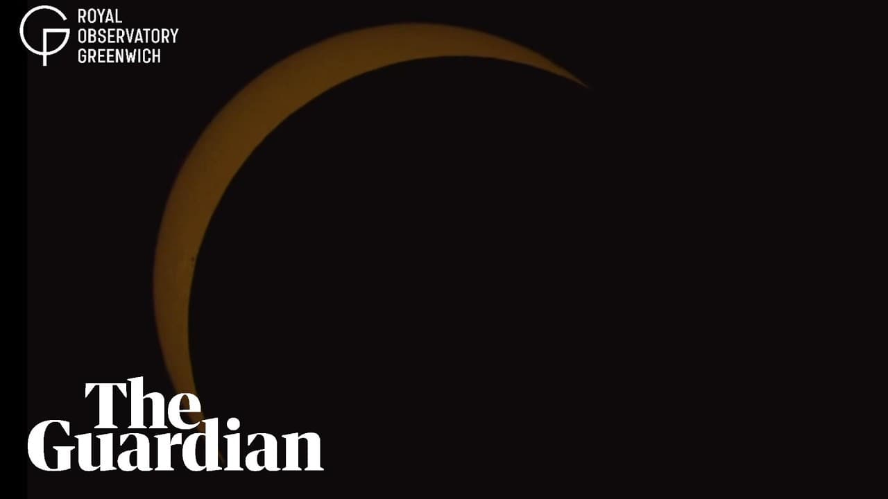Live scene from Royal Observatory Greenwich as UK experiences partial solar eclipse – watch live