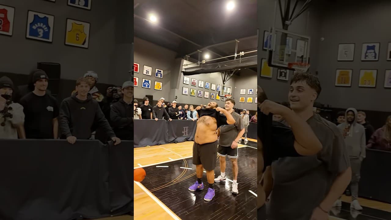 1v1 with NYC’s BIGGEST hooper “FatBoy” 😈🫡 #streetball #basketball