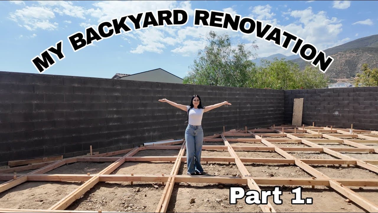 MY FIRST HOME PROJECT 😱 | backyard renovation 