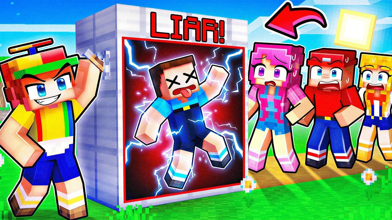 Using a LIE DETECTOR to Find My Friend’s SECRETS in Minecraft!