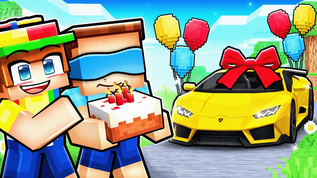 Surprising Gooby with DREAM BIRTHDAY in Minecraft!