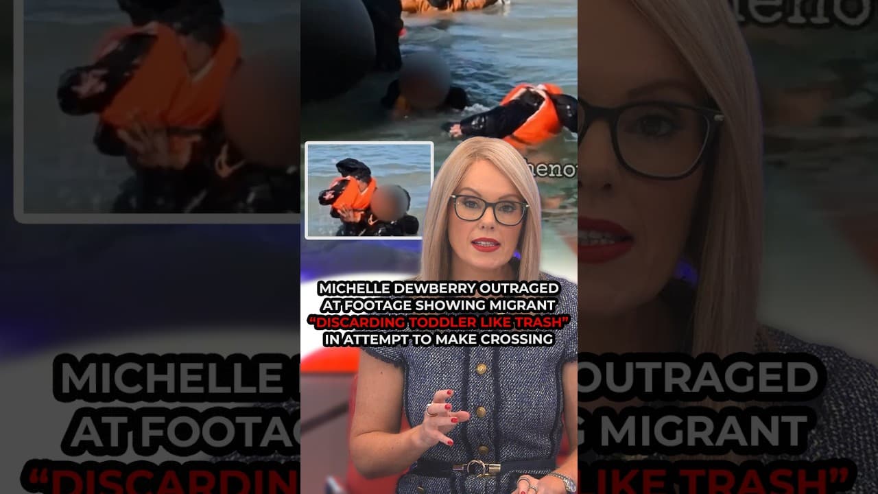 HEARTBREAKING FOOTAGE shows migrant leaving child behind "LIKE TRASH" in attempt to cross channel