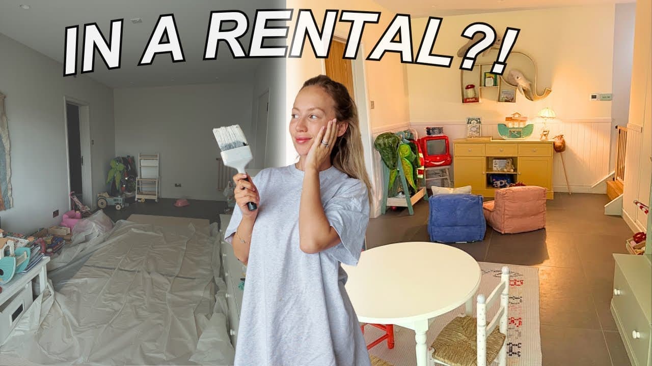 FROM CHAOS to 90s DREAM PLAYROOM! (DIY Rental Makeover) VLOG