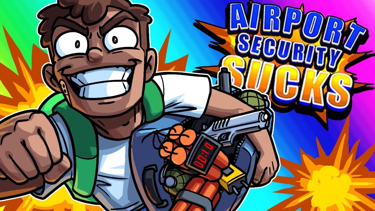 Airport Security Sucks - Lots And Lots Of Explosions!