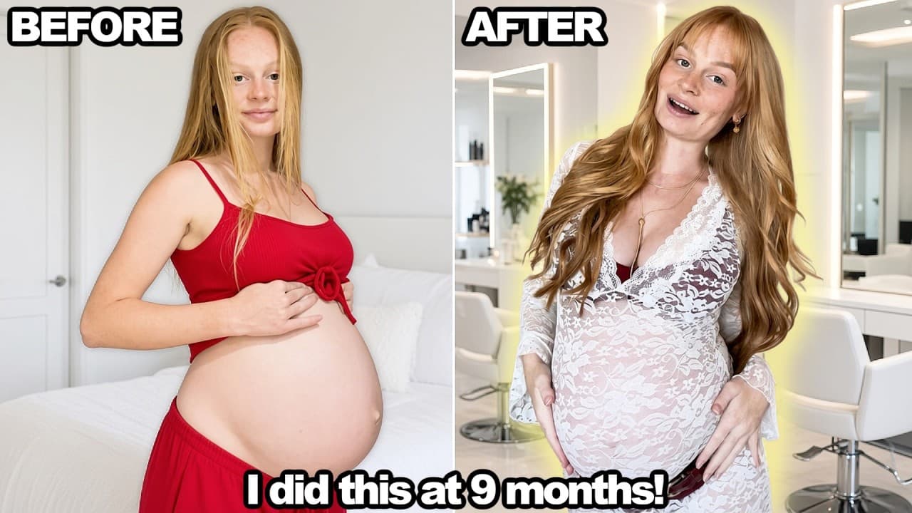 FORCING A GLOW UP... 9 MONTHS PREGNANT!