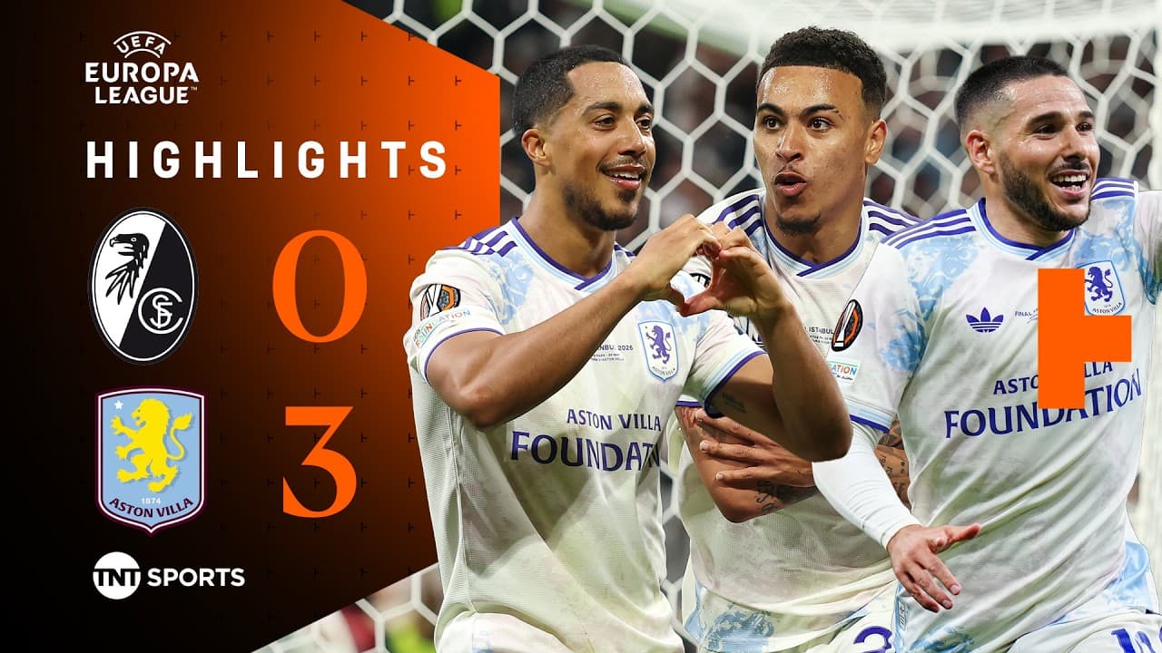 Villa End 30 Year Trophy Drought 🏆 | Freiburg 0-3 Aston Villa | UEFA Europa League Final Highlights