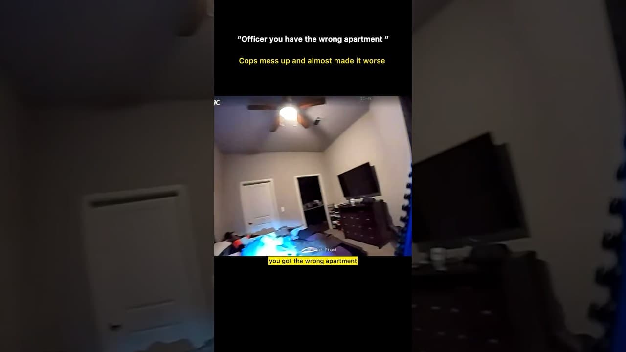 Police Entered the Wrong Home #shorts #police #copwatch
