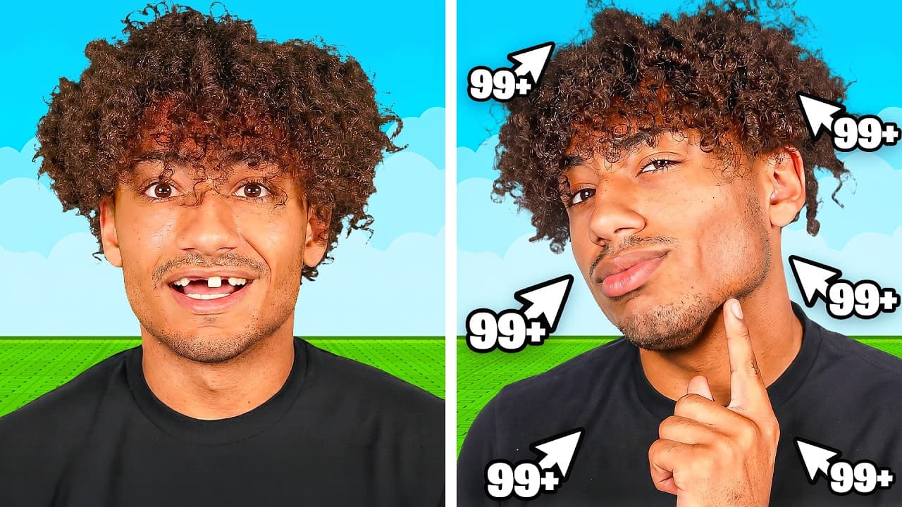 Roblox But Every Second You Get MORE HANDSOME..