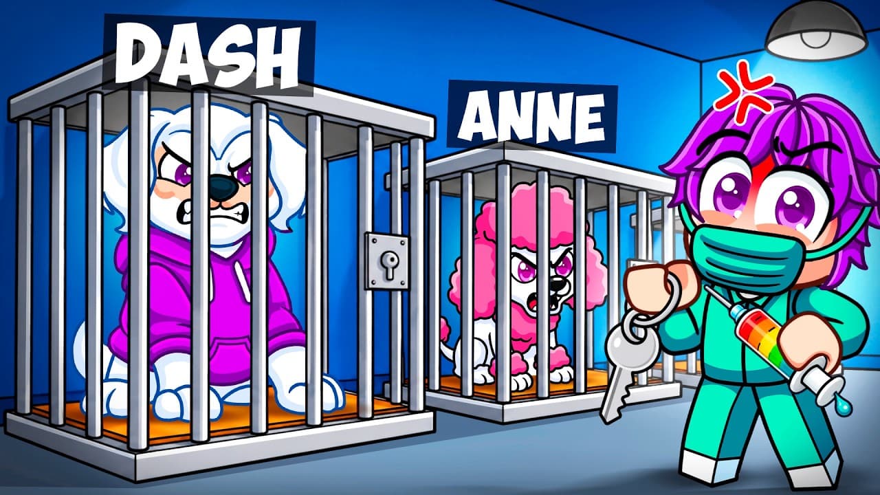 Surviving 100 Days In Roblox Escape The Dog Pound…