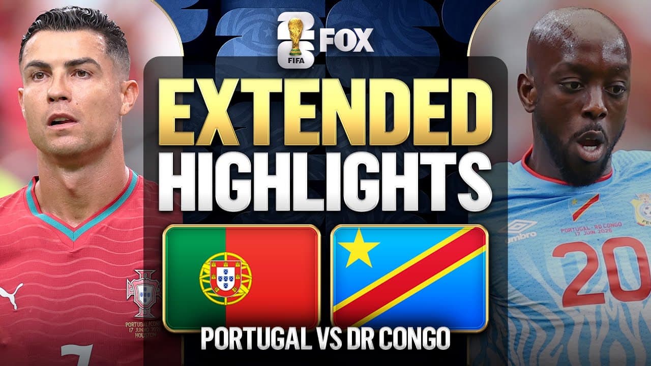 Portugal vs DR Congo Extended Highlights 🌎🏆2026 FIFA World Cup™