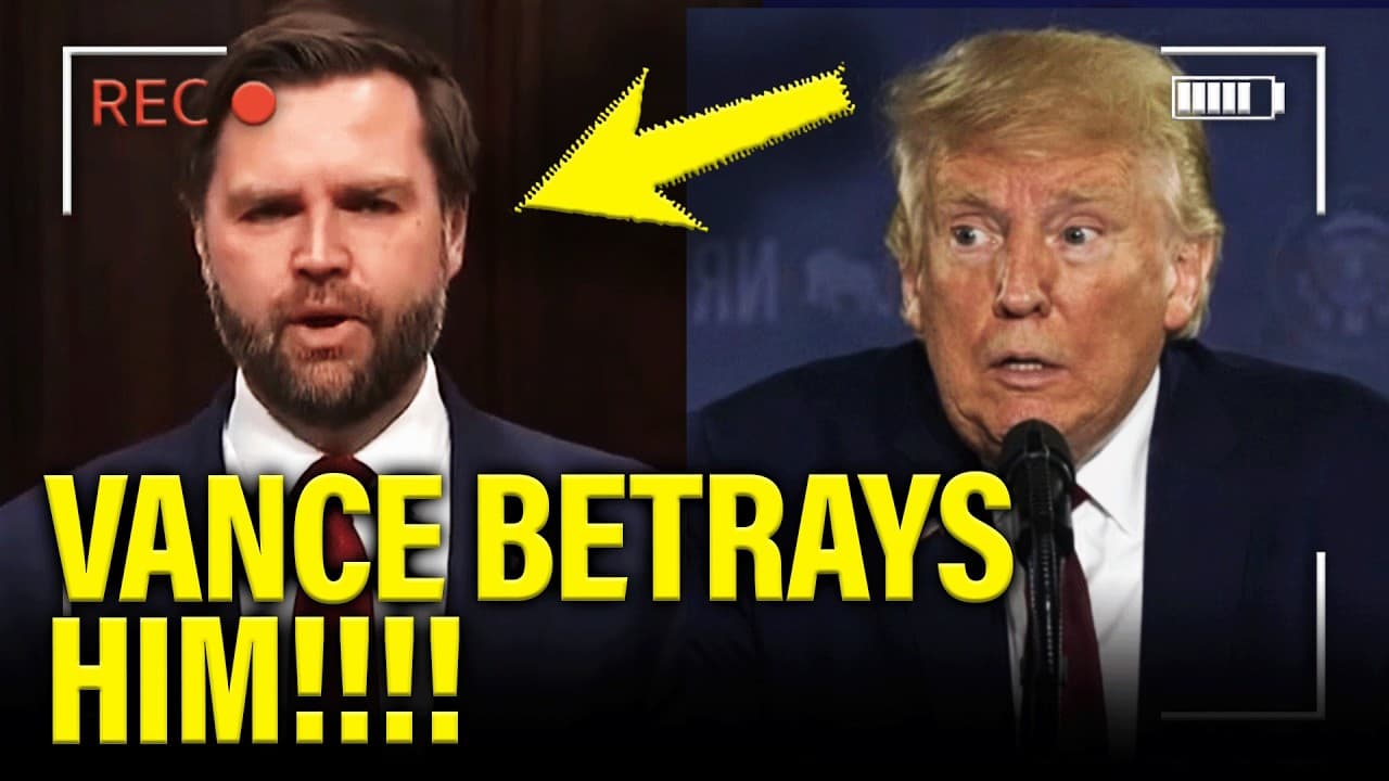 🚨JD Vance BETRAYS Trump with 25th AMENDMENT PLAN?!!