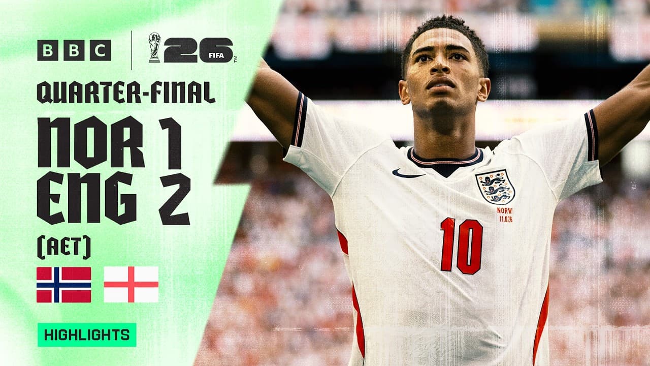 Norway 1-2 England (AET) Highlights 🇳🇴🏴󠁧󠁢󠁥󠁮󠁧󠁿 | 2026 FIFA World Cup | Quarter-Finals