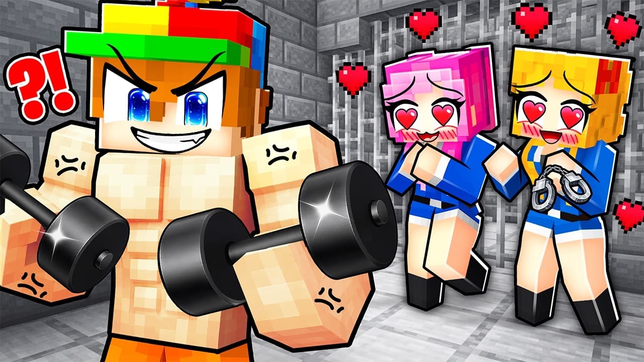 BODYBUILDING to Rizz POLICE GIRLS in Minecraft...