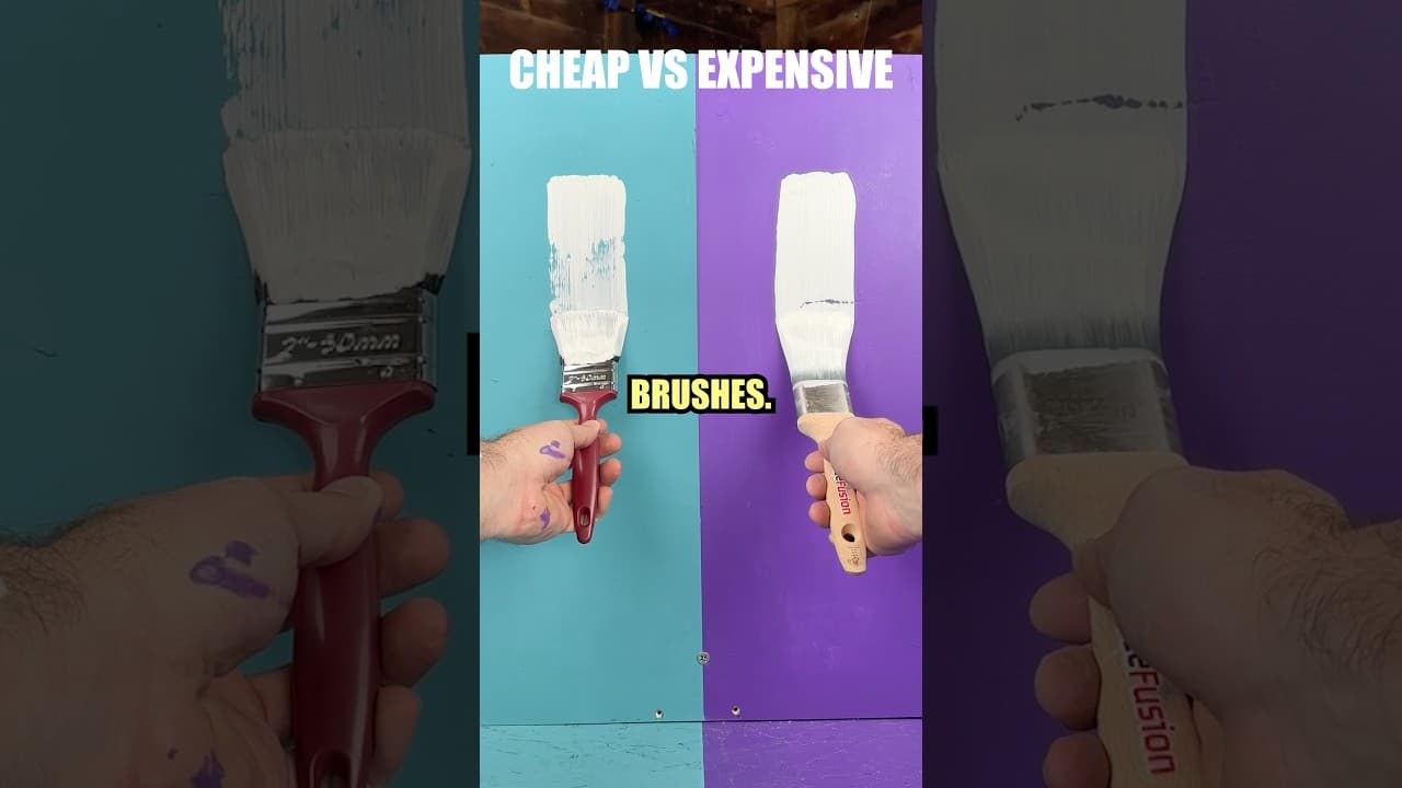 I tested CHEAP vs EXPENSIVE paintbrushes?! 🖌️ 🤯