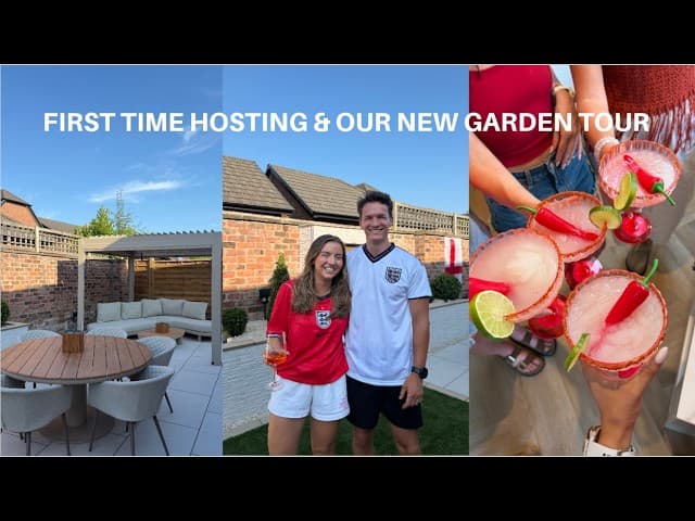 PREPPING FOR HOSTING OUR FIRST BBQ | NEW GARDEN REVEAL | ZOE RAE